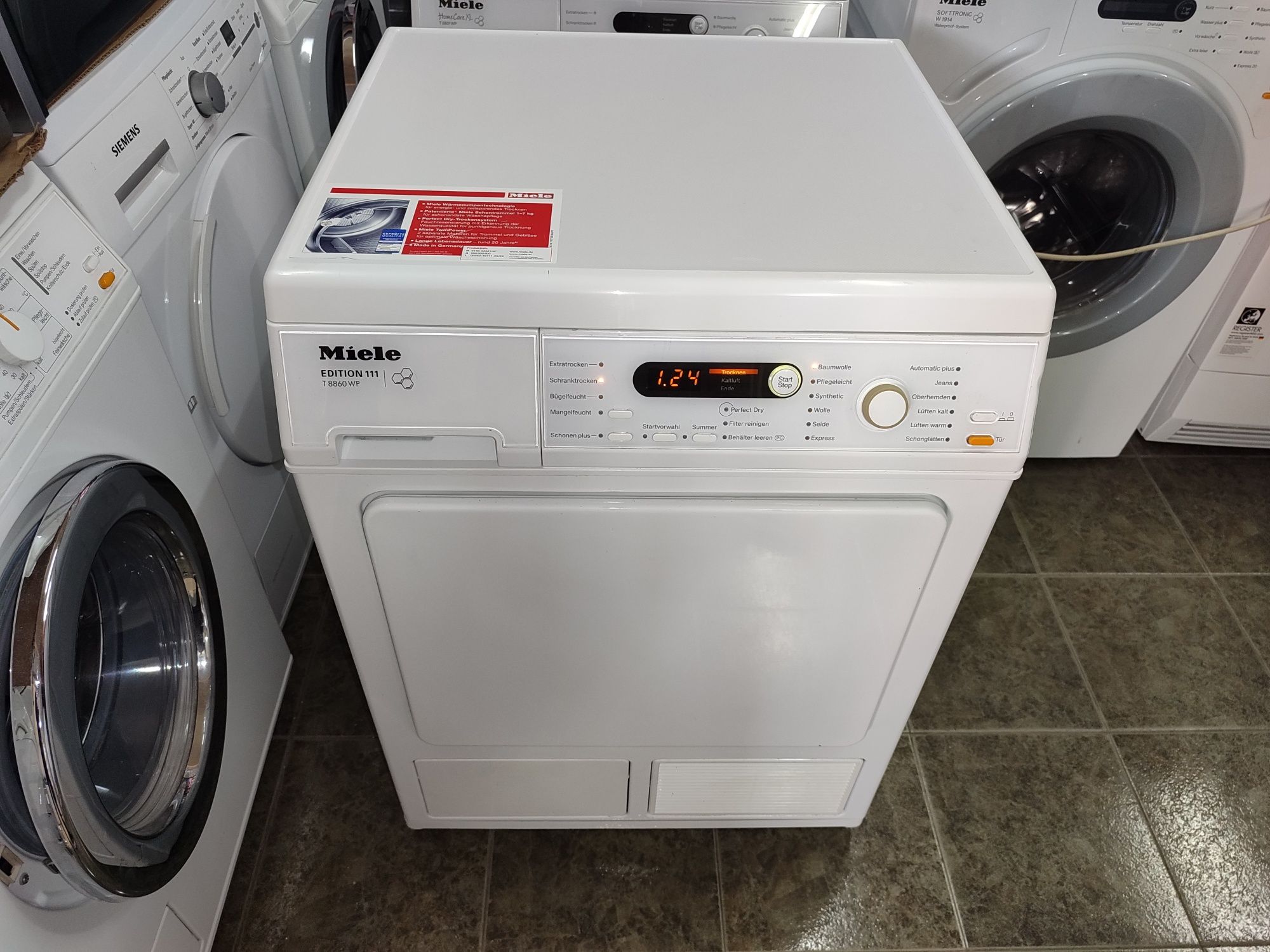 Сушилня Miele T8827WP  - 8кг. Термопомпа Клас А+