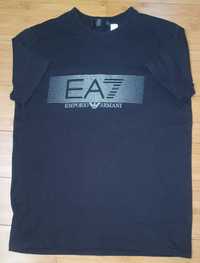 Tricou barbat EA7 Emporio Armani 100% bumbac negru SMALL purtat o data