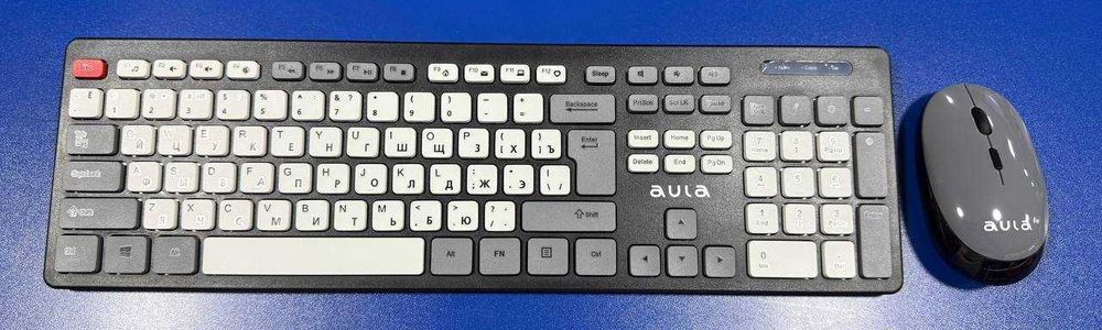 Беспроводной офисный набор AULA AC308 -клавиатура+мышь RUS/ENG
