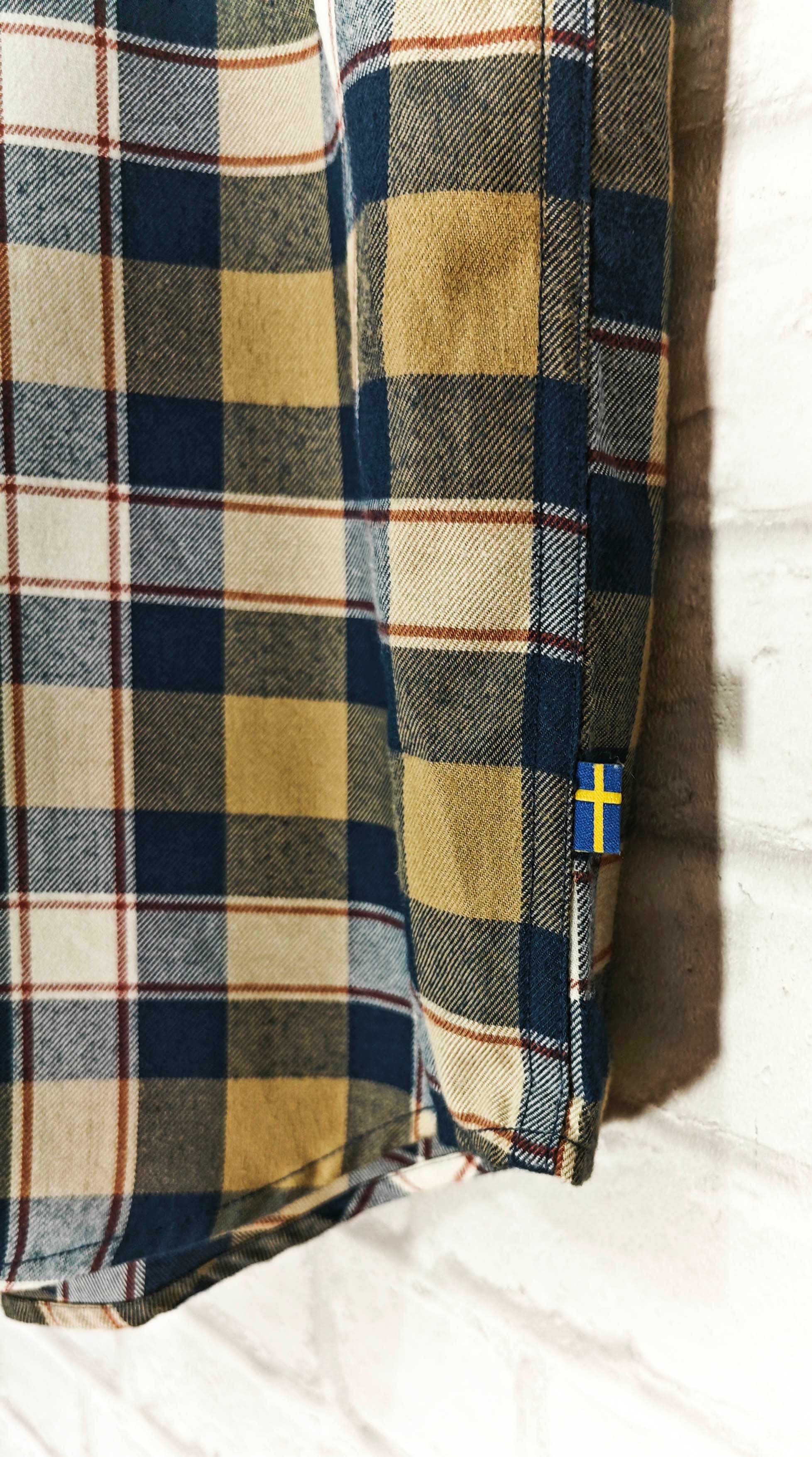 FJALLRAVEN Оригинална мъжка риза с навиващи ръкави размер М