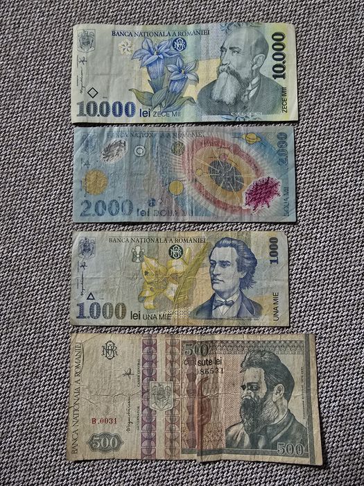 Bacnote vechi - bani - lei - ron