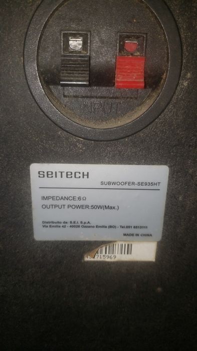 Vand divx seitech cu subwofer