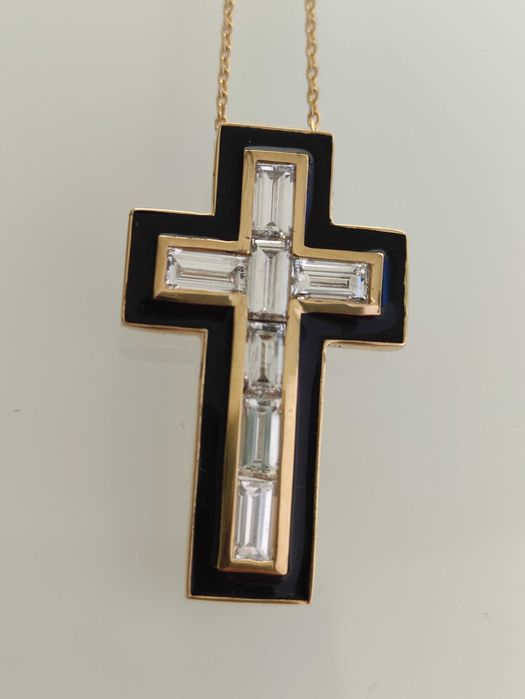 Colier aur 18k cu diamante 1.76ct lab grown