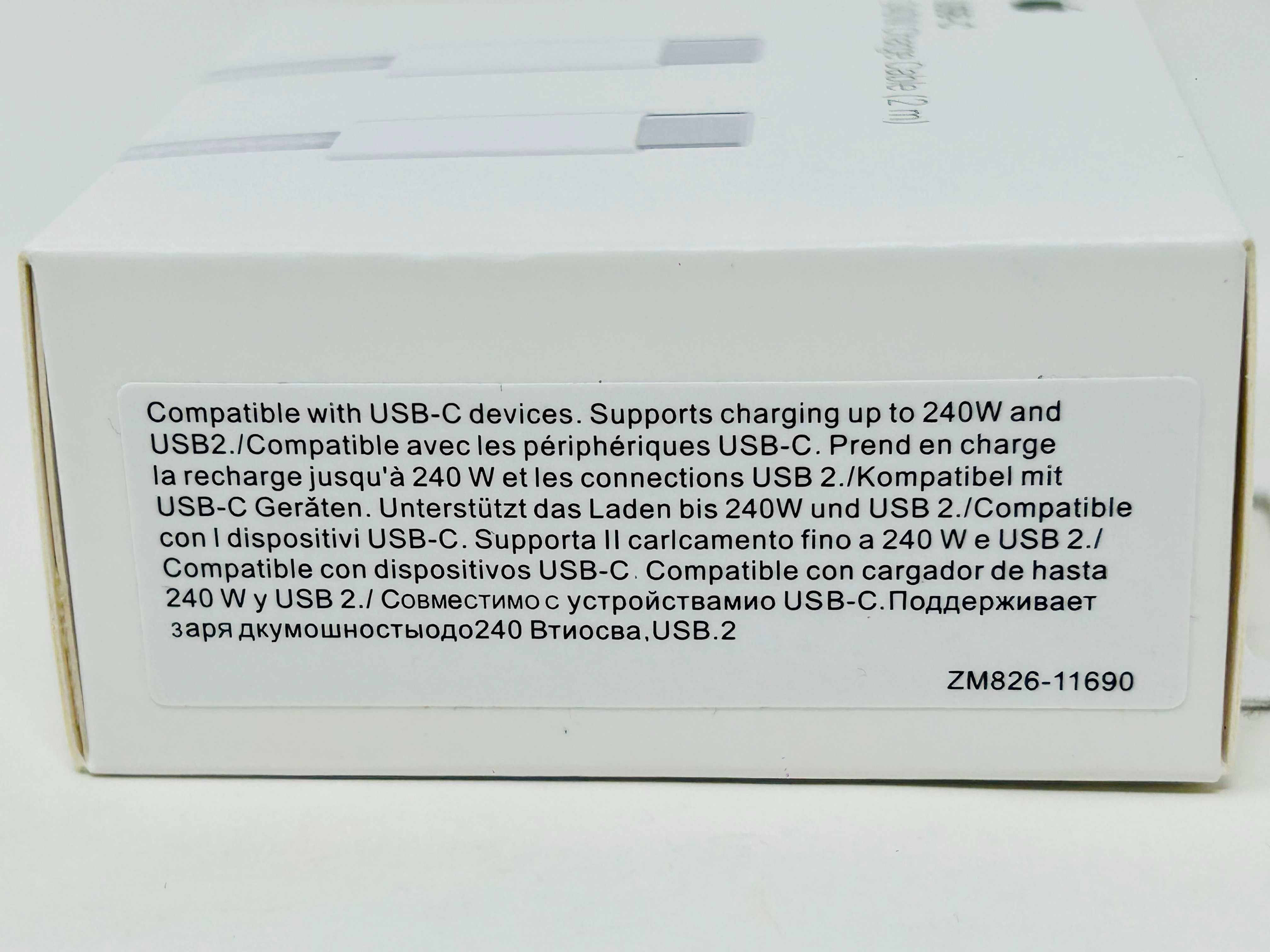 Оригинален Кабел Зарядно за Apple iPhone iPad Usb C to Usb C 240W.