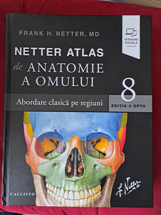 Vând Atlas Netter de Anatomie a omului, ed.8,nou,predare personală