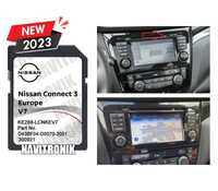 Card navigatie Nissan LCN3 Europa V7 2023 Qashqai Micra Juke Navara