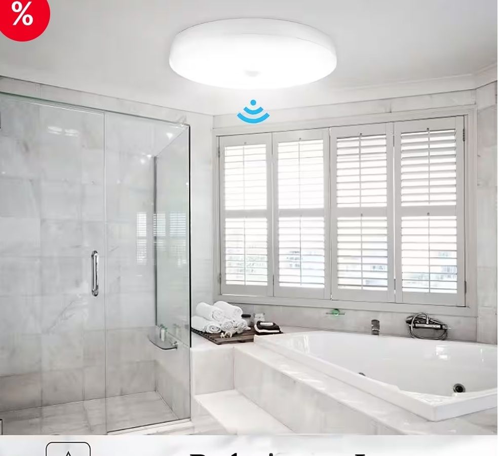 Plafoniera LED cu detector de miscare, lumina cu senzor IP5