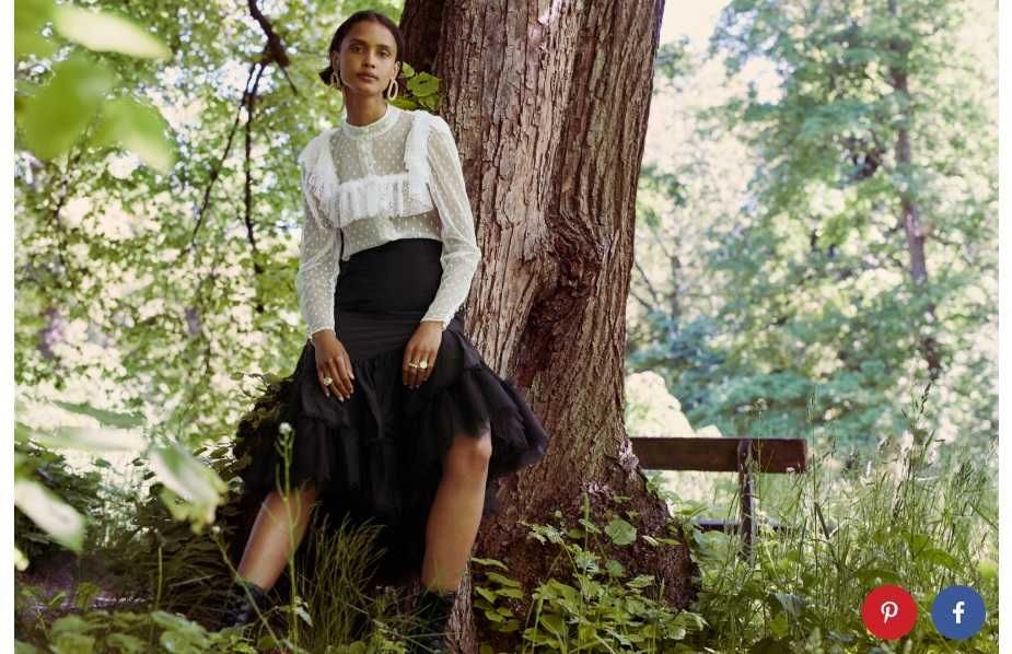 Fusta H&M X Sandra Mansour - editie speciala