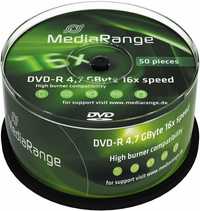 DVD-R MediaRange, 4.7GB, 16X, Cake box 50 бр.