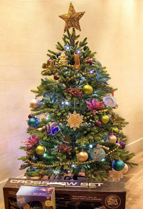 Елка искусственная 1.3 м. Новогодняя ель, густая, качественная