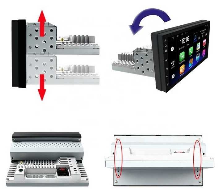 Navigatie 7 inch Android - 1 Din Gps WiFi Casetofon DVD Universal 1din