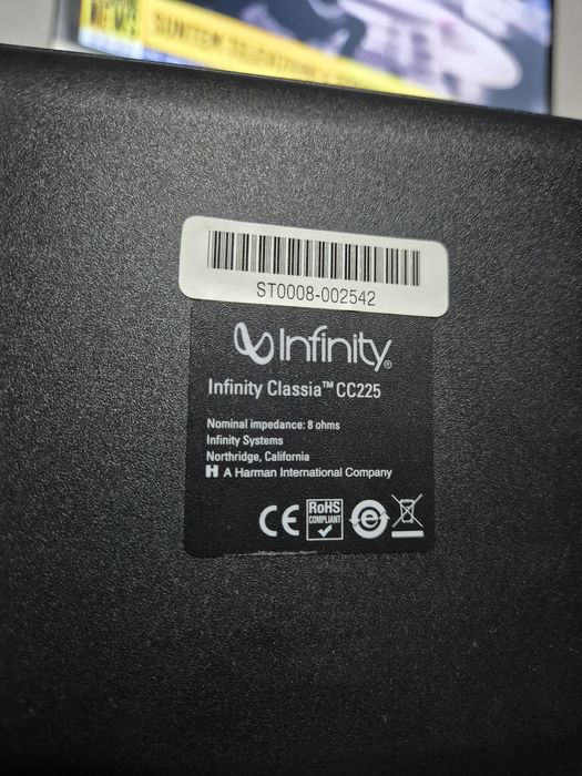 Infinity Classia CC225 boxa centru Top