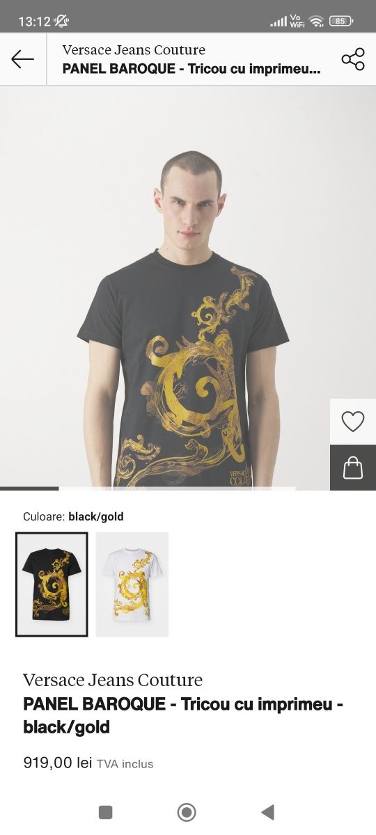 Oferta Tricou original VERSACE colecția noua 2024 M,L,XL modele noi