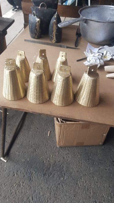 Clopote duble din alamă 10 cm