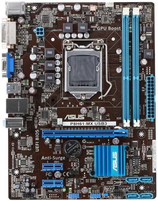 Дъно Дънна платка Asus P8H61-MX USB3 LGA 1155 DDR3