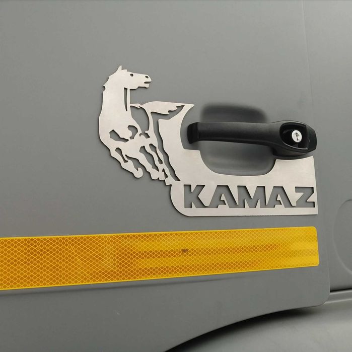 Комплект декоративных накладок на двери КАМАЗА,  Нержавеющая сталь