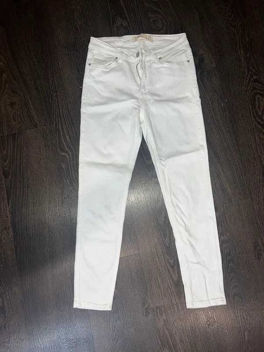 Blugi Albi Skinny - Mărimea 38 / S