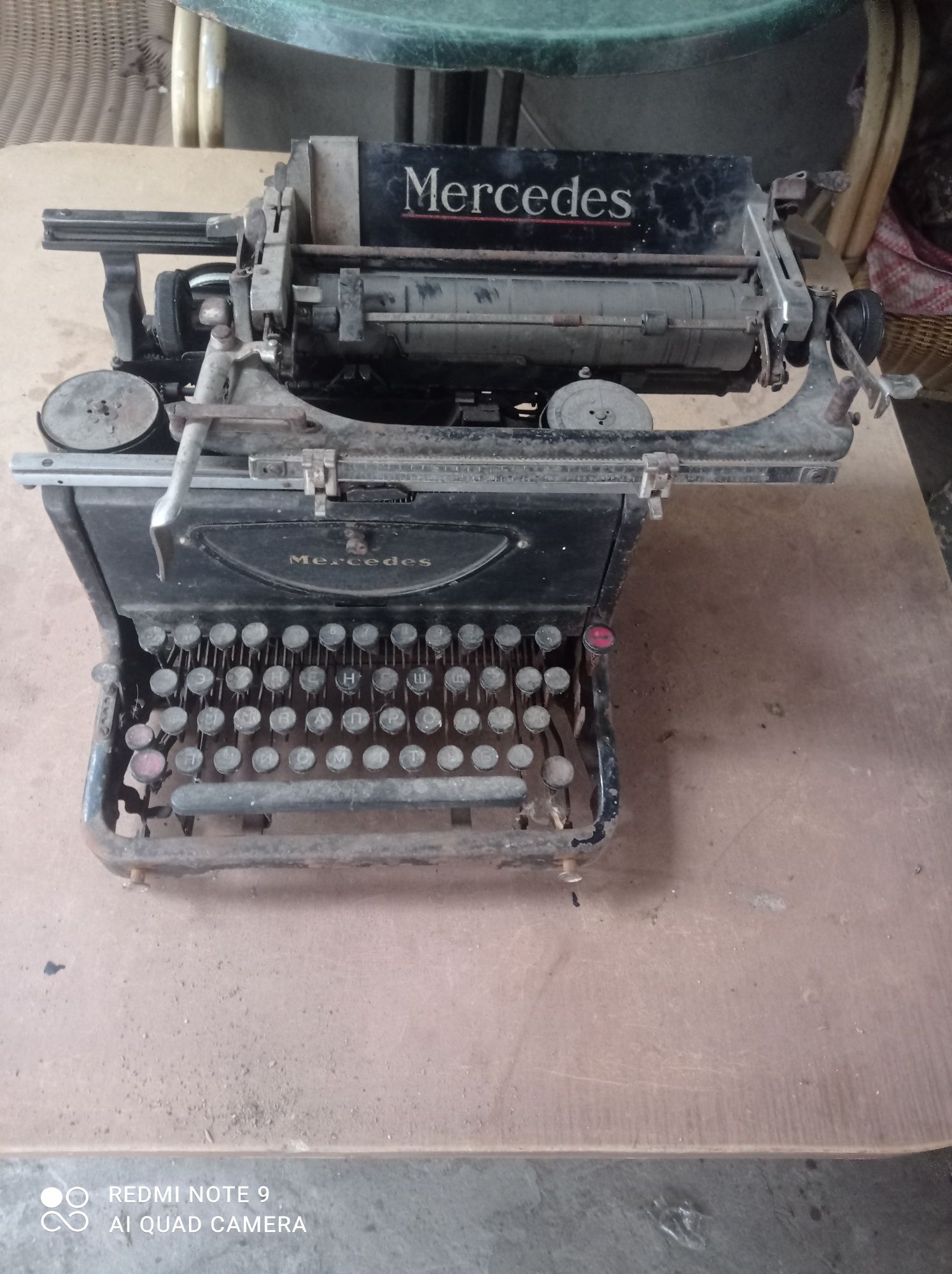 Машинка печатная 40х годов не рабочия