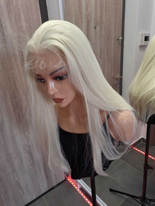 Perucă lungă blond, lace wig 13156