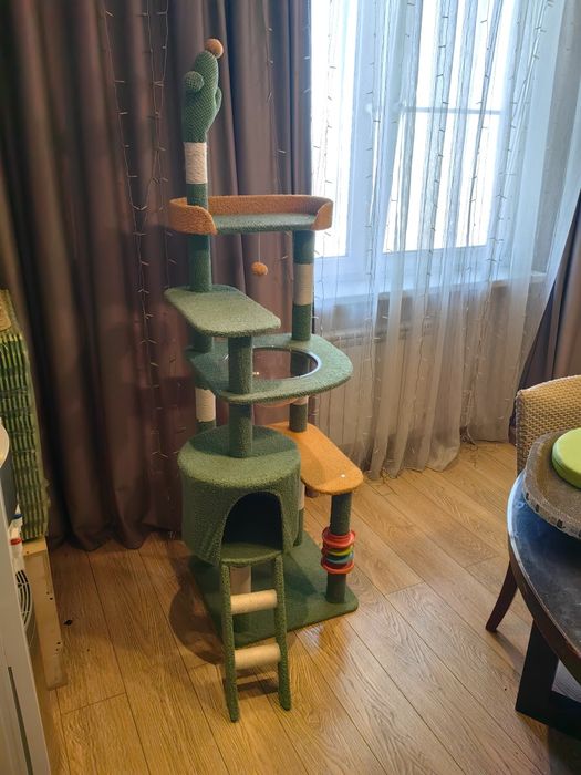 Игровой комплекс домик когтеточка для кошек