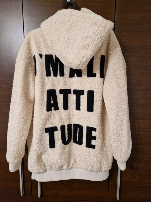 Geaca Bershka teddy, noua fara eticheta