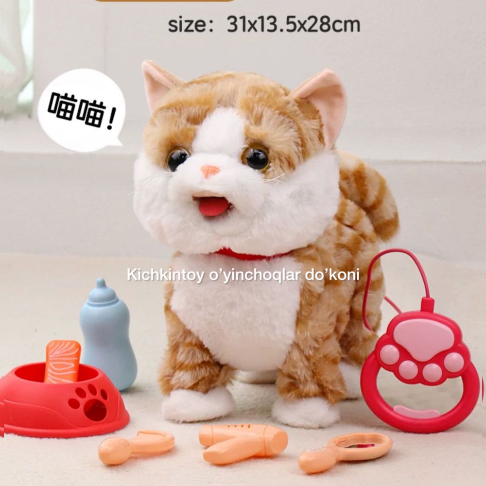 Говоряшая звуковой Кошка Игрушка Mushuk Детский машина