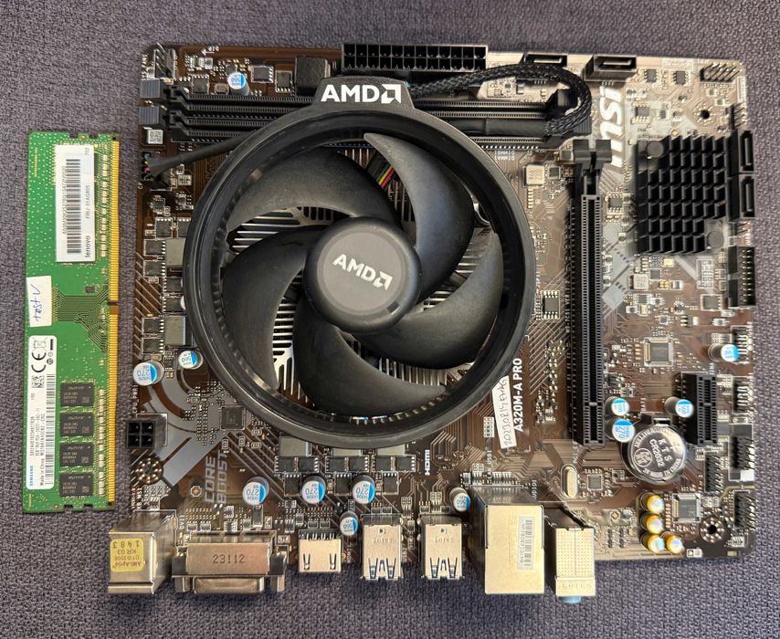 Vand kit Ryzen3 3200G + MSI A320M-A Pro + 8gb DDR3