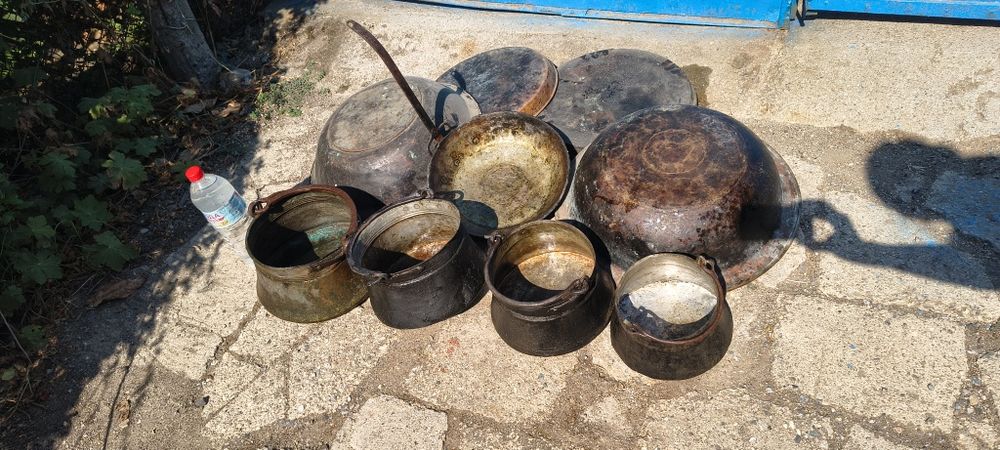 Стари медни съдове ,на над 120 години