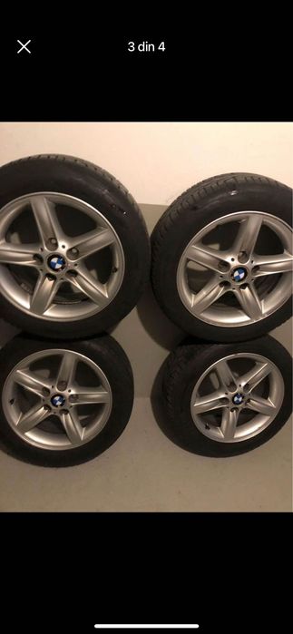 Jante pt BMW e46 cu cauciucuri de iarna 205/55r16. DOT  2014