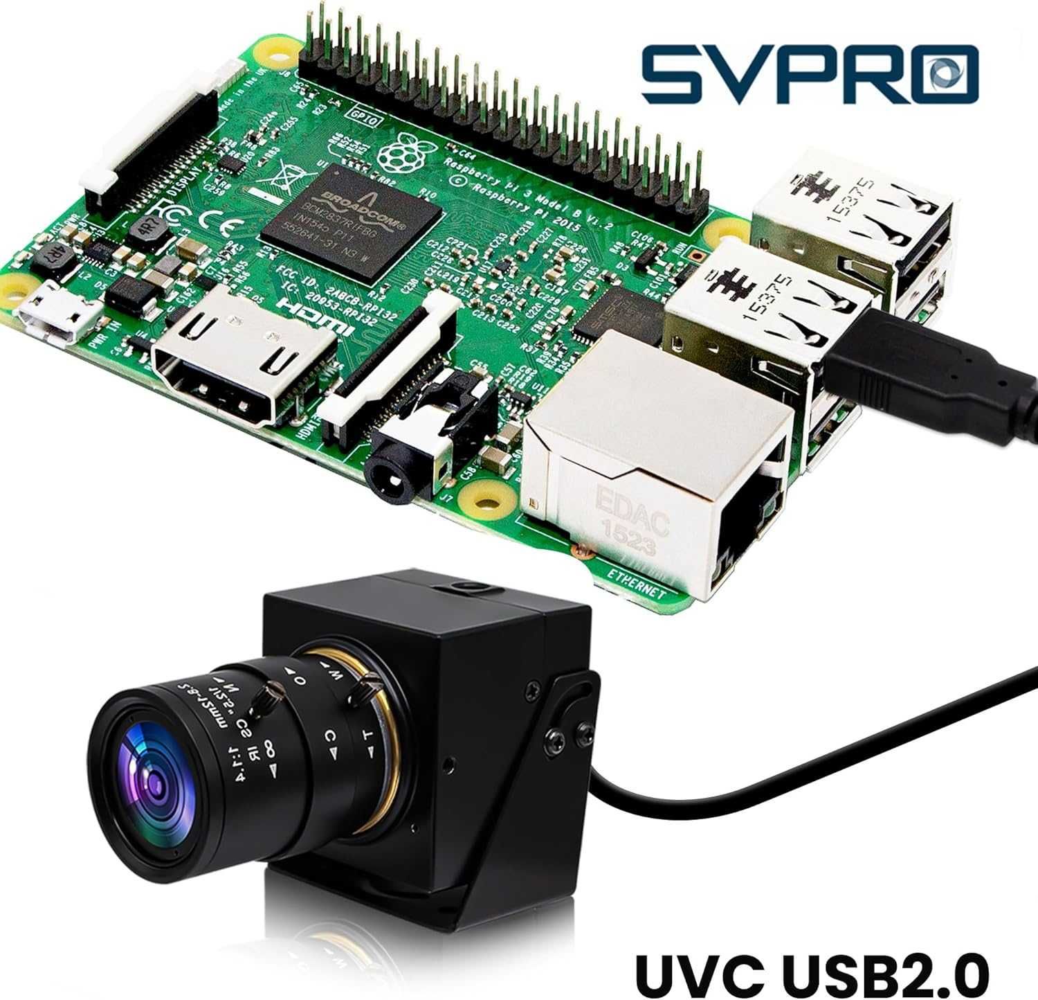Svpro 4K USB камера HD Уеб с ръчен фокус с 2,8-12 mm променлив обектив
