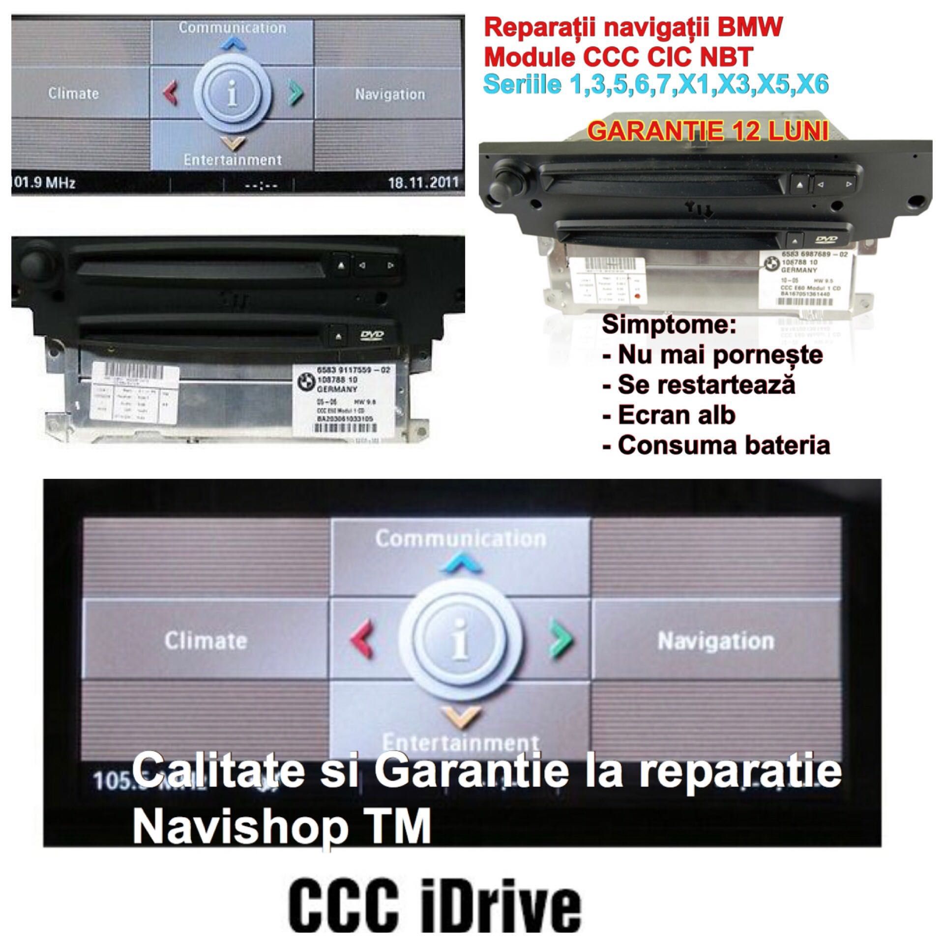Navigatie BMW CCC CIC E90 E60 + harti 2020 seria 3 5
