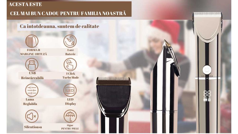 Masina Profesionala tuns Animale, Caini si Pisici, 5 Moduri+Turbo -Nou