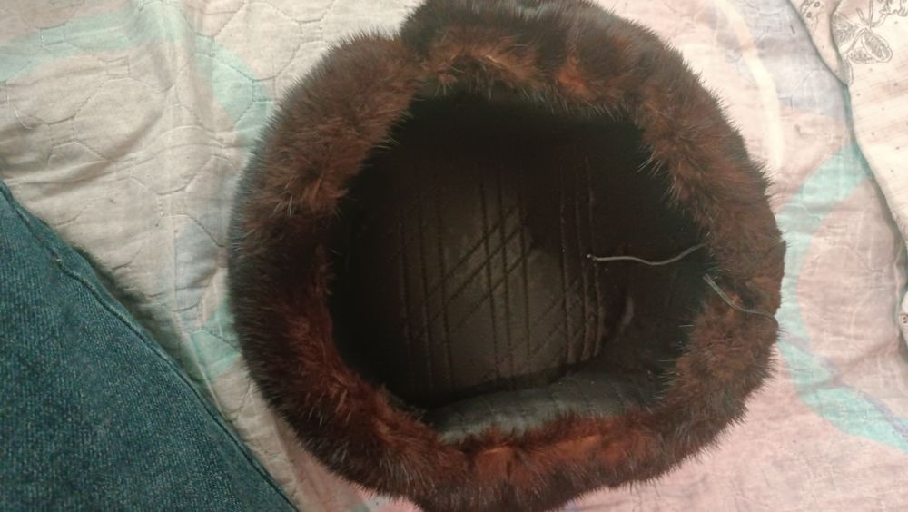 Мужская норковая ушанка