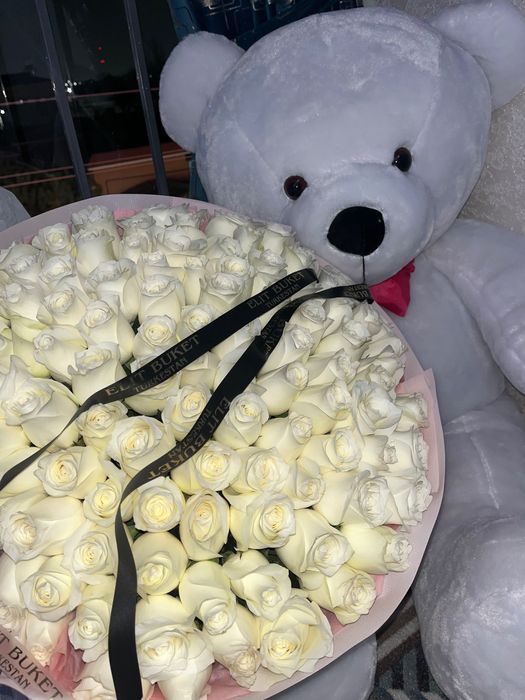 101 штук роза свежие