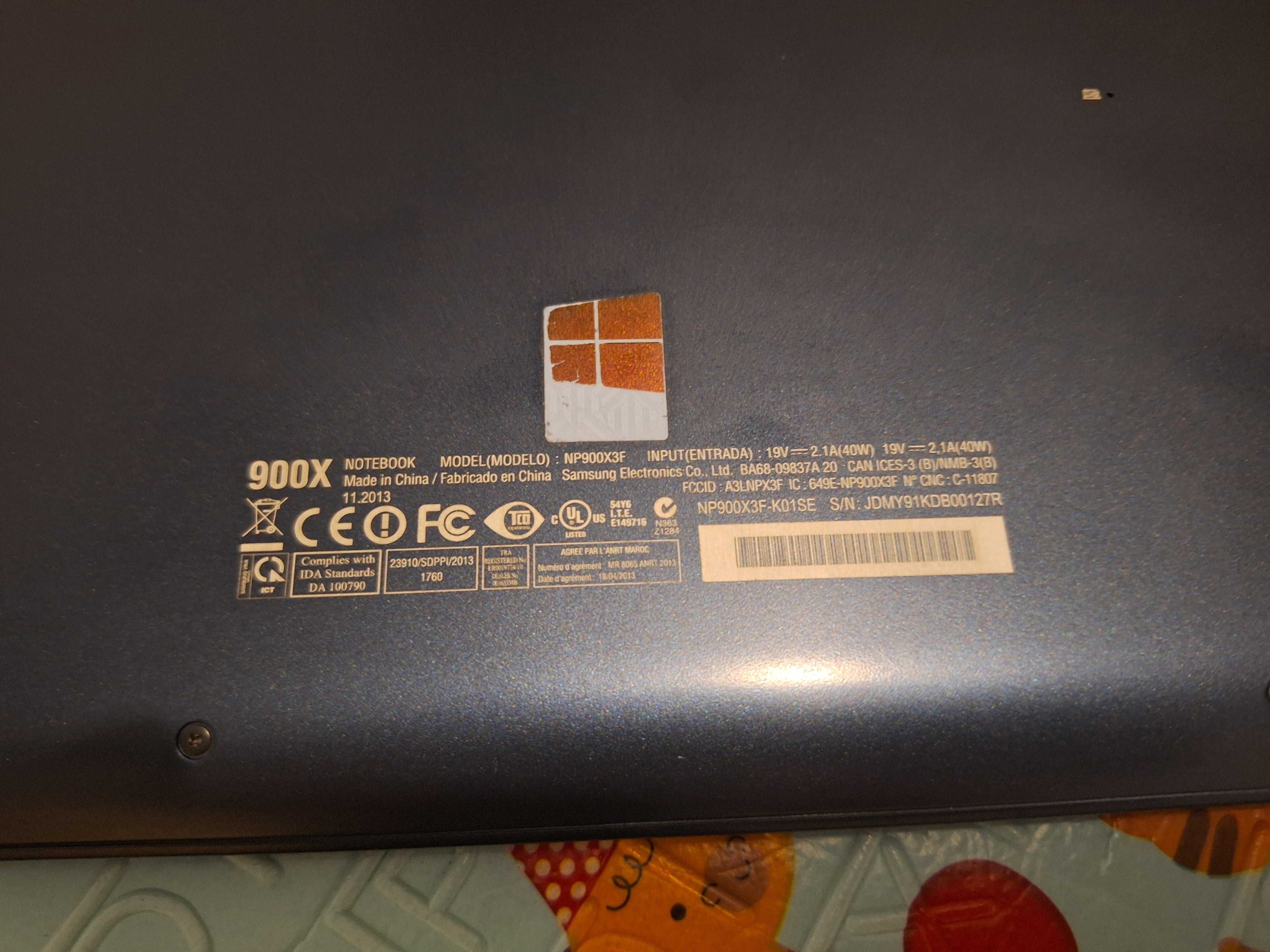 Laptop i5 samsung np900x3f ultra subtire