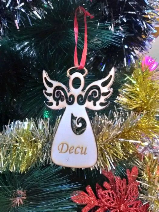 Коледна укарса с име 2лв/ брой