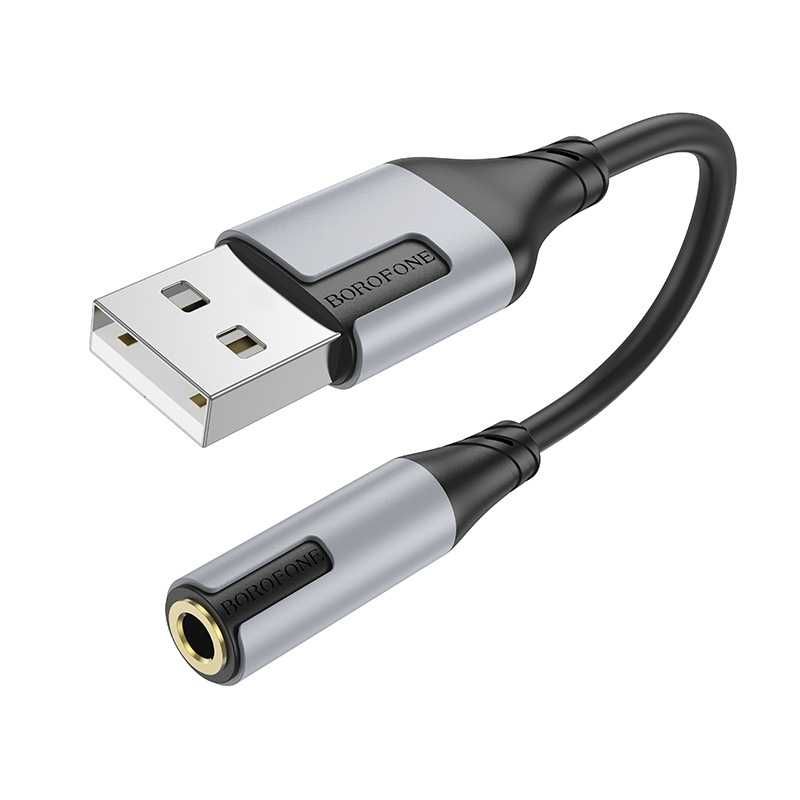 Borofone BV19 USB-A to 3.5mm Цифровой аудиоконвертер наушник микрофон