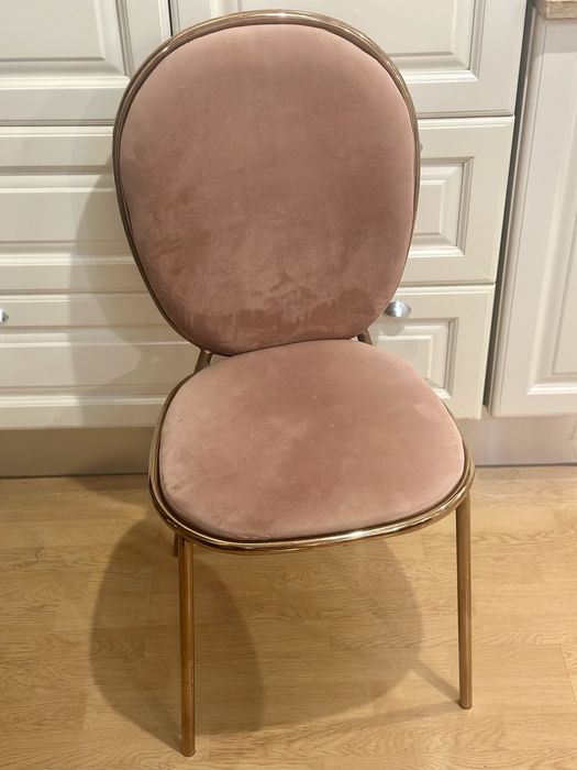 Scaune metal roze,6 buc