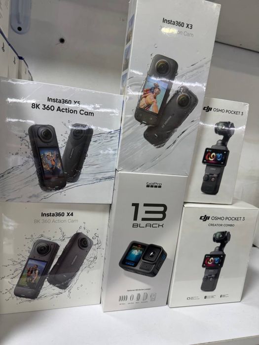 Insta 360 X3.Insta 360 X4.Insta 360 X5.Go pro 13.Dji osmi pocket 3 com