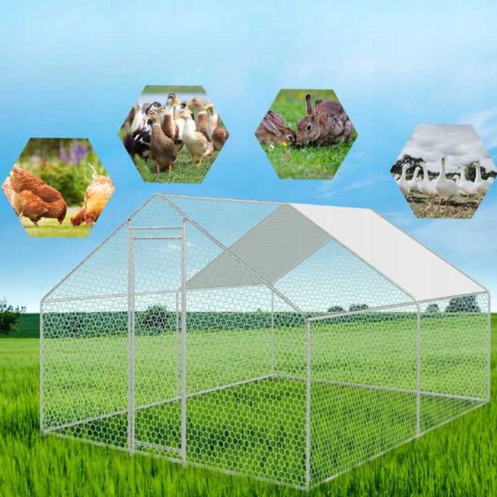 Птичарник 3х3м Клетка за пилета Кокошарник кокошарници клетки кокошки