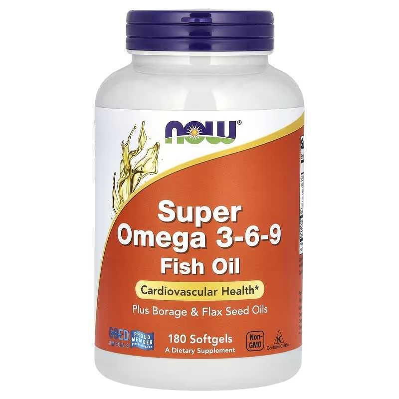 NOW Foods Super Omega 3-6-9 омега суперомега Super Omega EPA Fish Oil