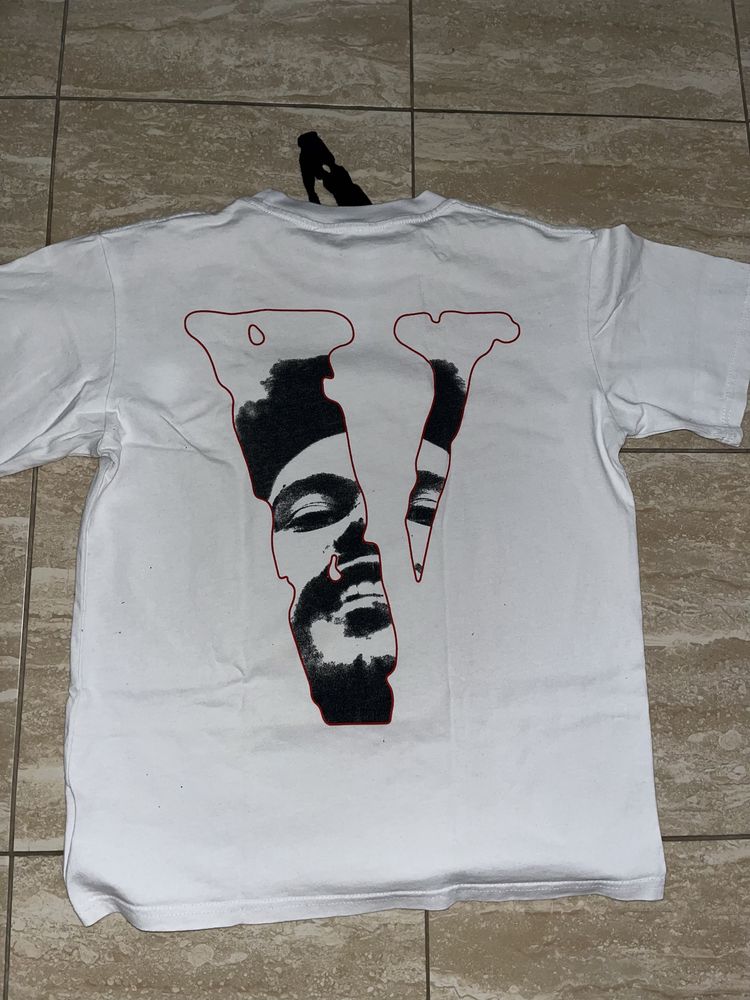 Бяла The Weeknd x Vlone Тениска