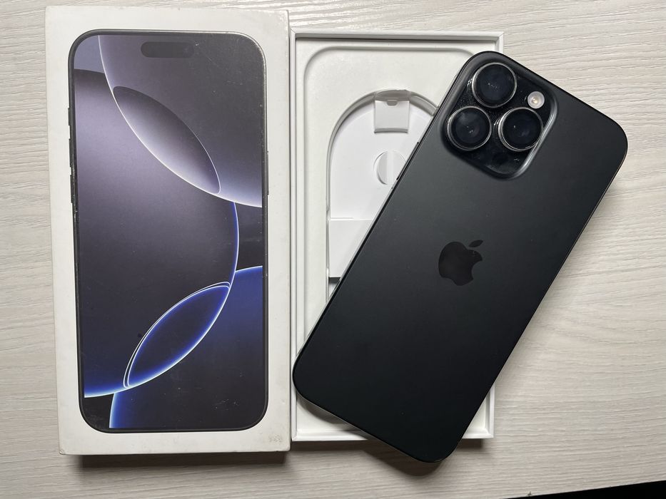 Айфон 16 про макс черный 256гб