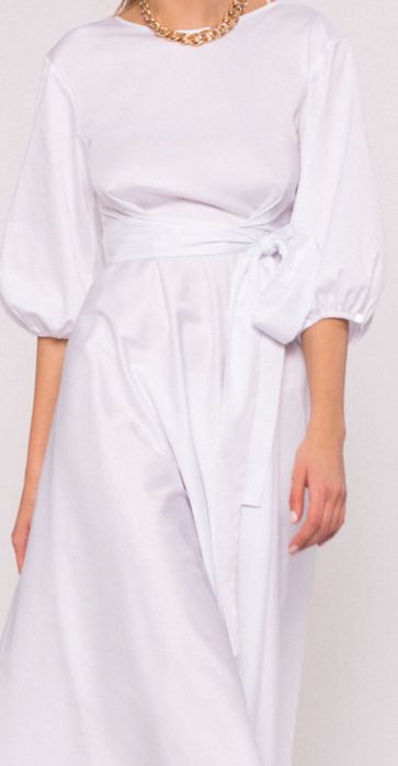 Vand o rochiță Nissa albă din poplin mărimea M