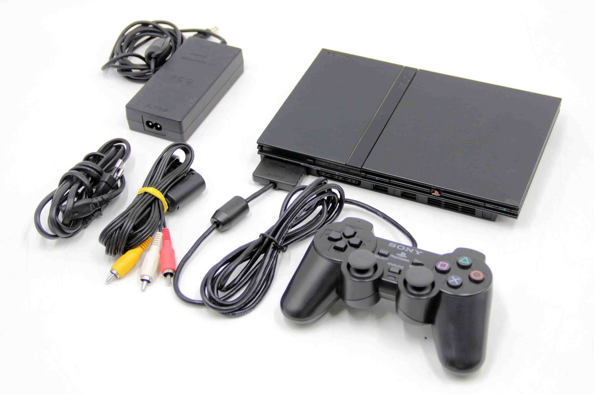 Игровая приставка Sony PlayStation 2 Slim (SCPH 75008) Black Чип