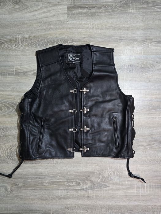 Vesta moto din piele