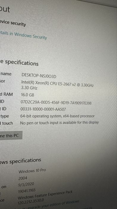 Работна станция Dell Precision T3510 + монитор Dell 22”