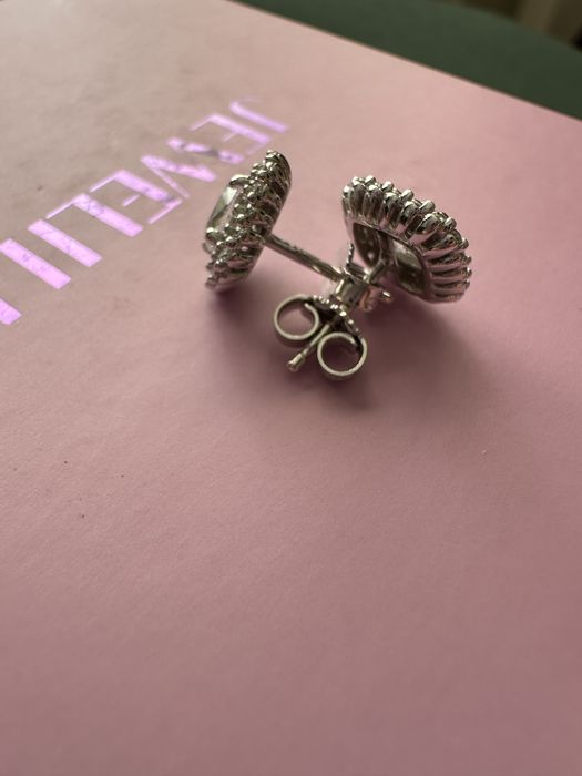 Cercei AUR alb 14K 2.93g de la Teilor cu certificat asociat