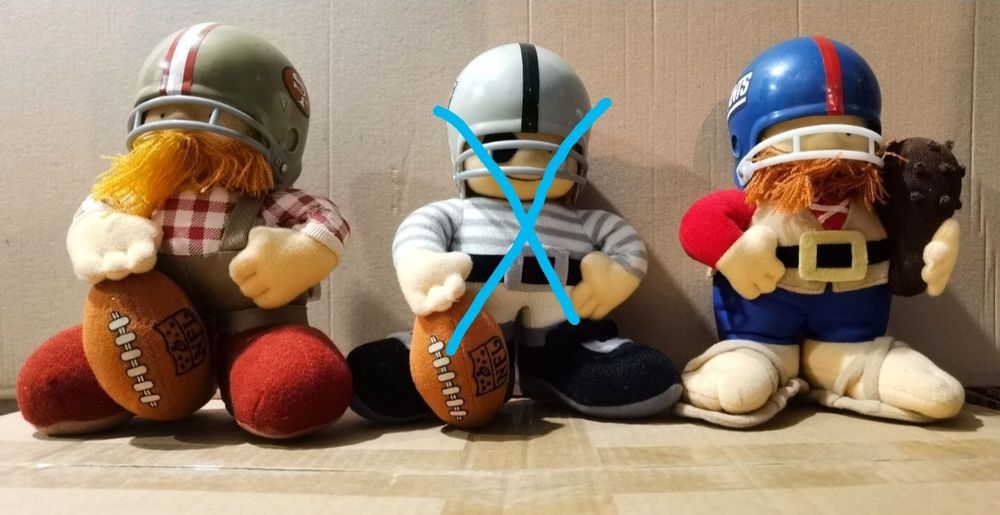Jucarie păpușă pluș NFL American Football San Francisco 49ers Giants