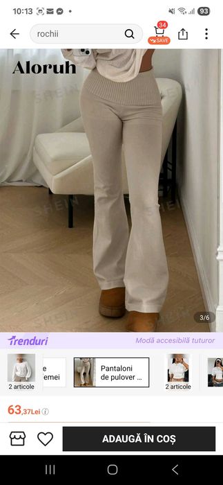 Pantaloni dama casual crem bej noi xs S